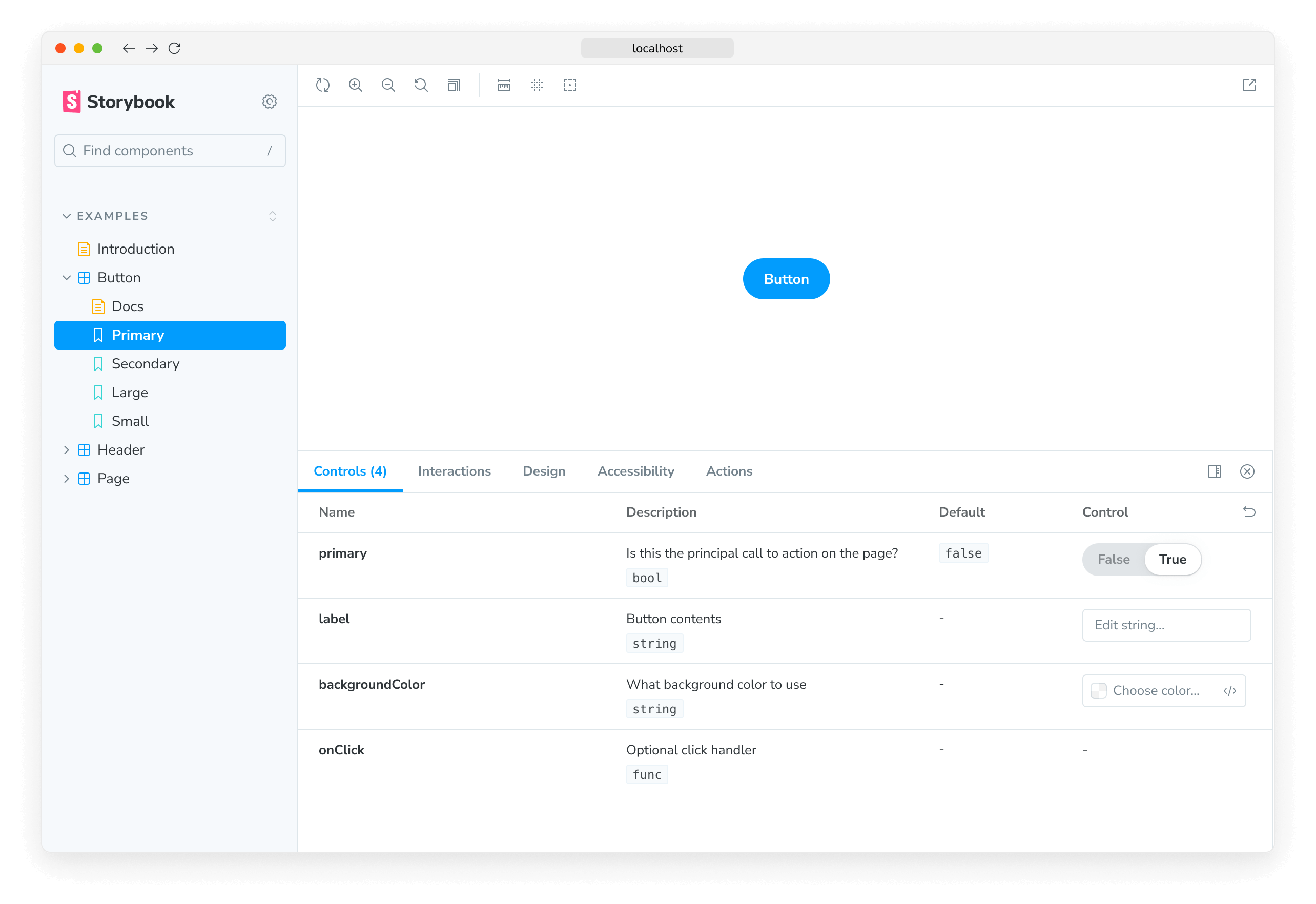 Layout params centered story